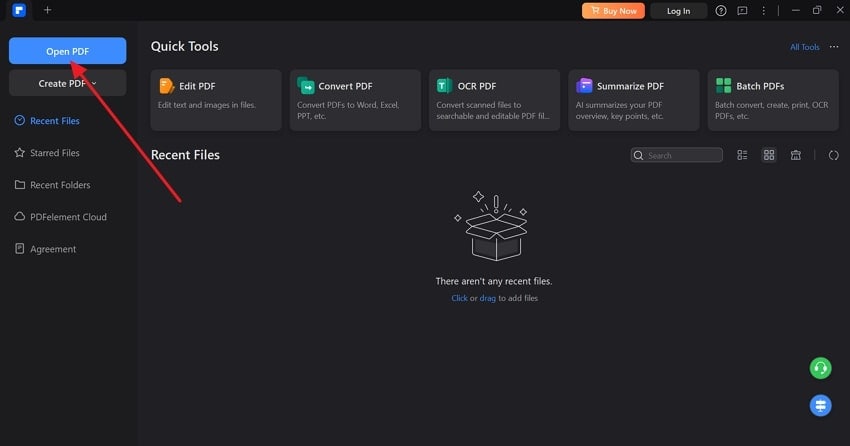 open pdf in pdfelement