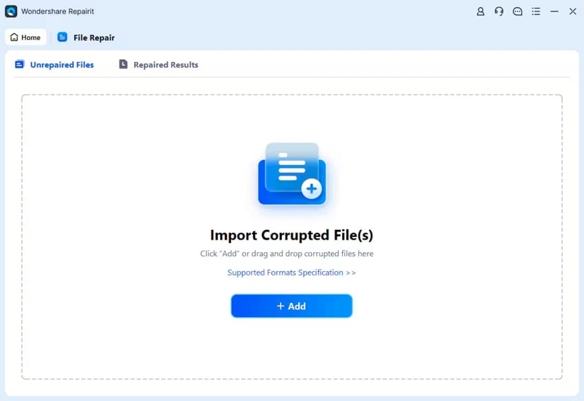 add vwx file in repairit