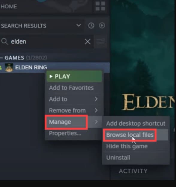 manage files