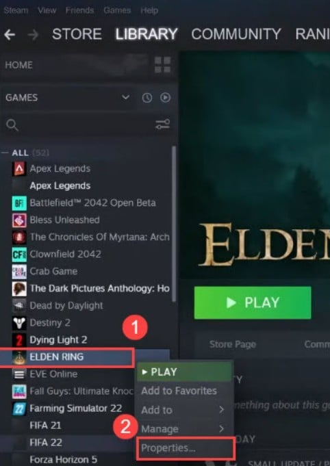 steam elden ring properties