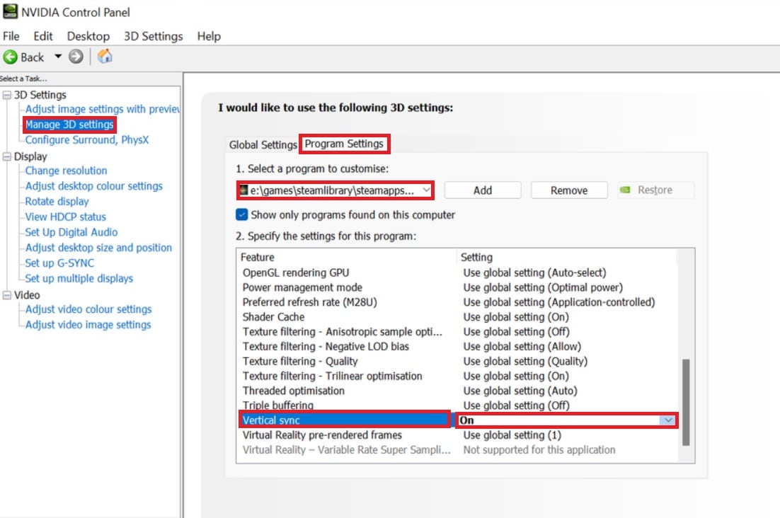 nvidia elden ring vertical sync