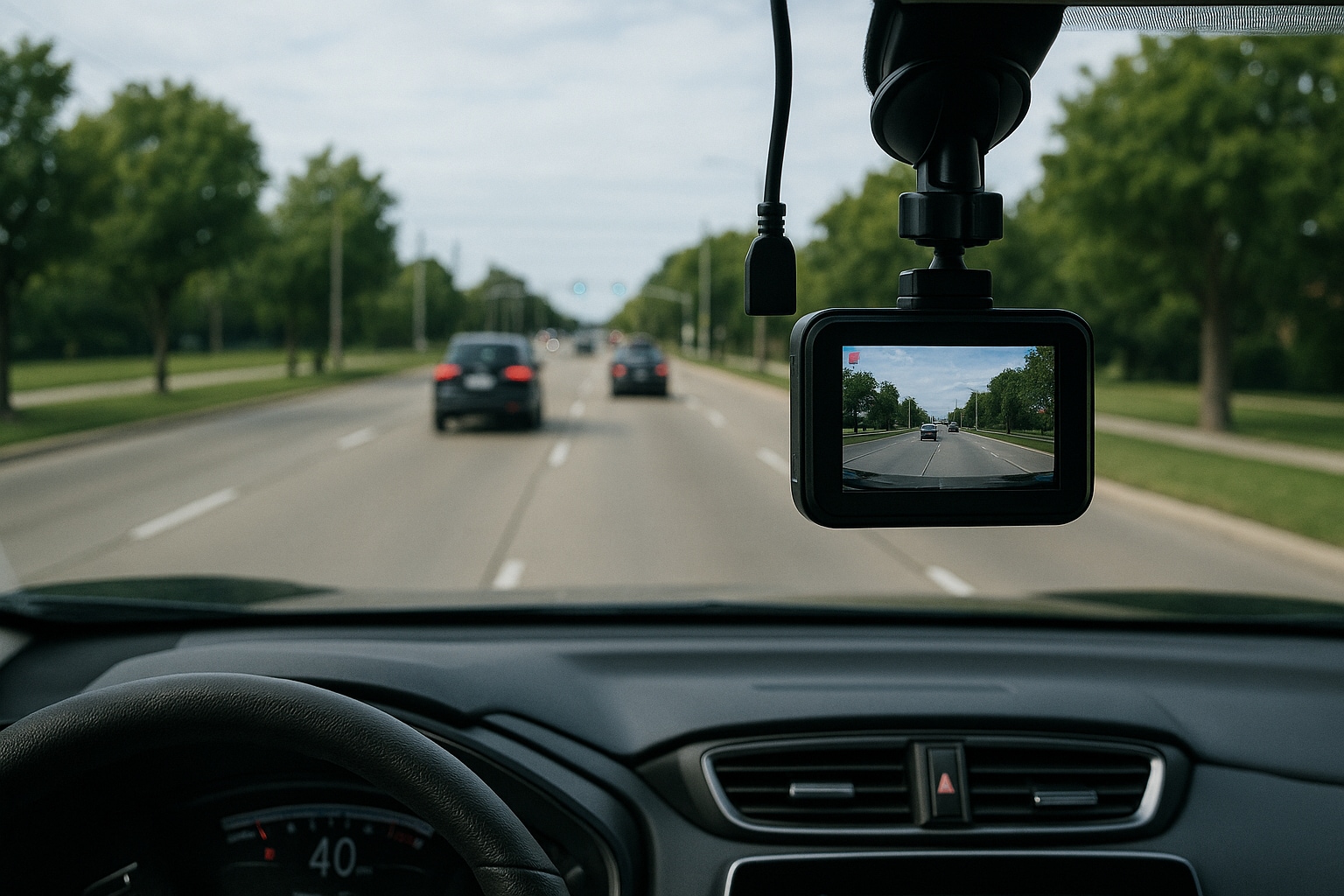dashcam video footage
