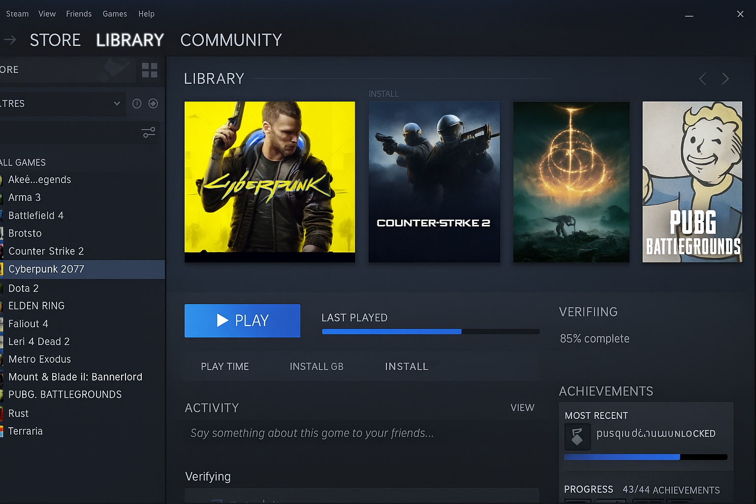 let steam complete