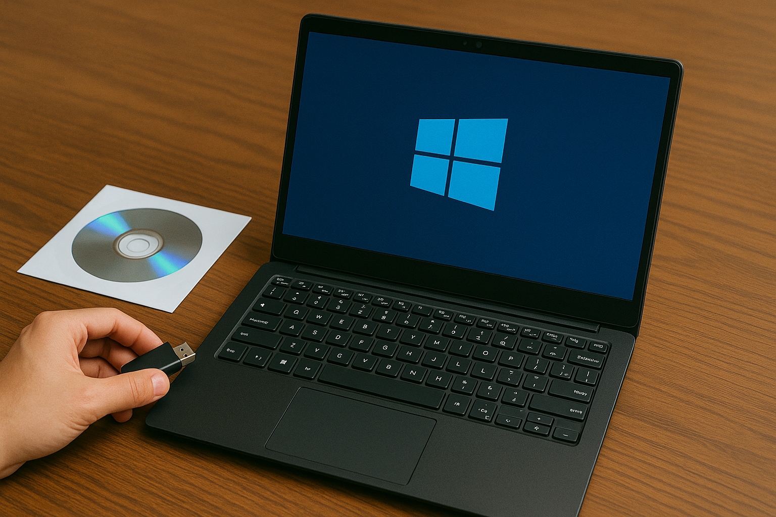Insert usb or dvd