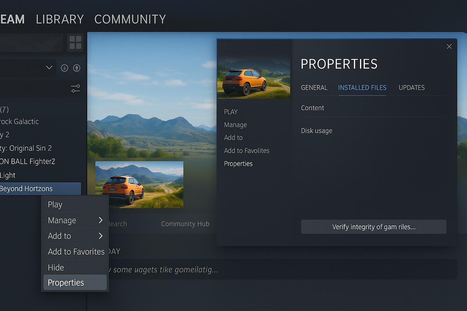 drive beyond horizons game