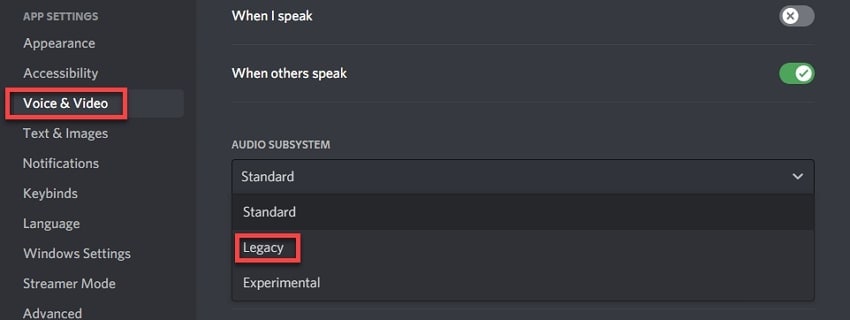 pick legacy from audio subsystem