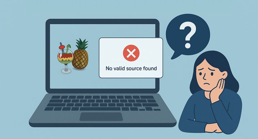 define handbrake no valid source issue