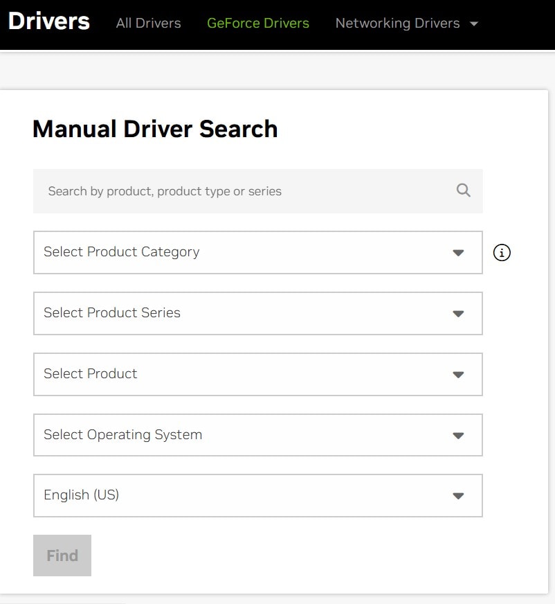 nvidia driver official website