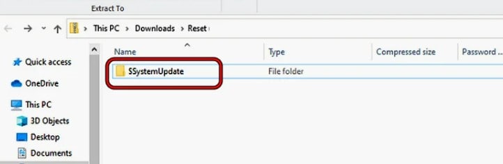 extract $systemupdate folder