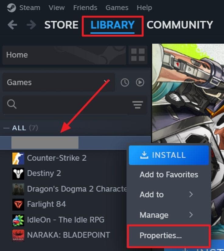 get game properties