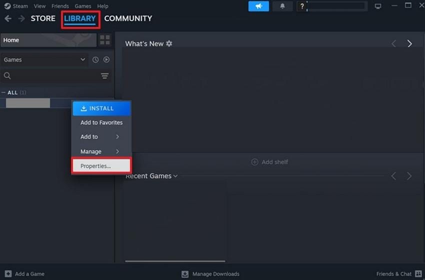 access game properties