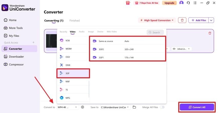 pick format and convert all