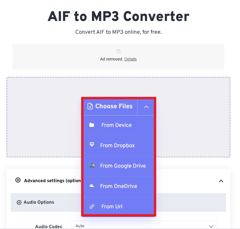 choose files