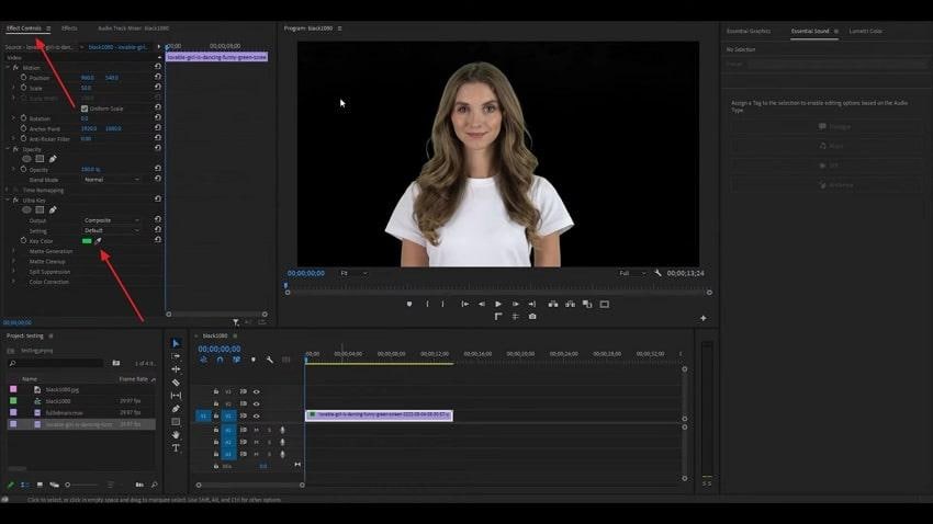 use dropper to identify colors