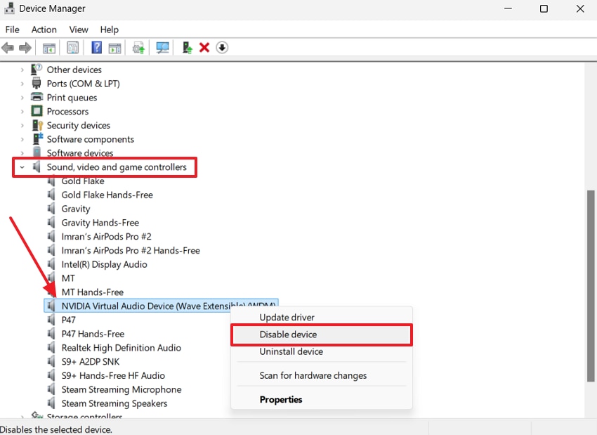 disable conflicting nividia drivers