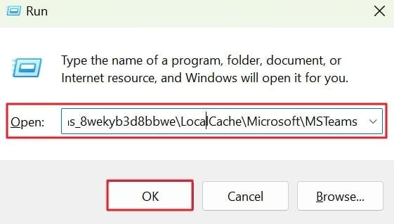 open run menu and add command