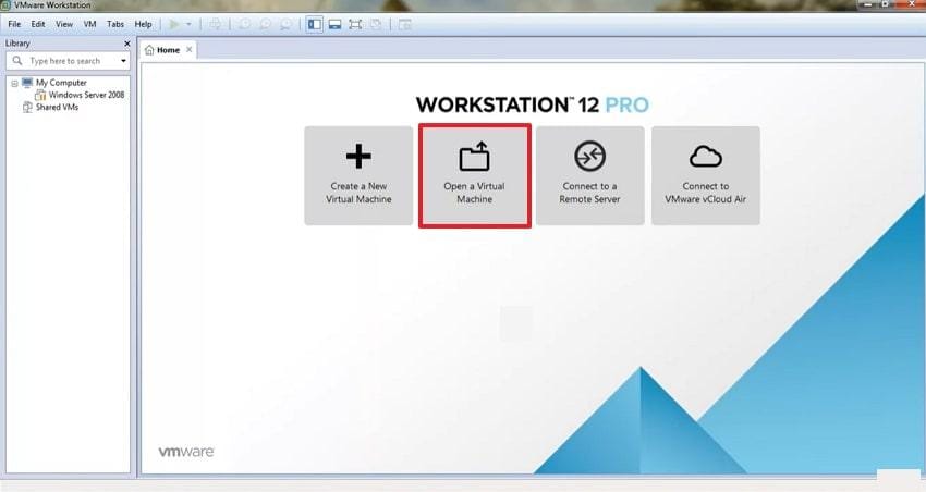 open virtual machine