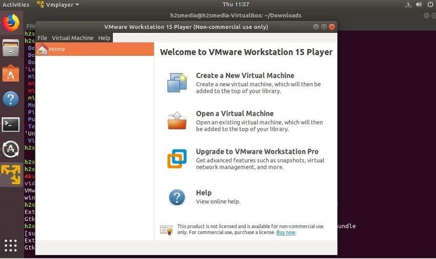 create new virtual machine