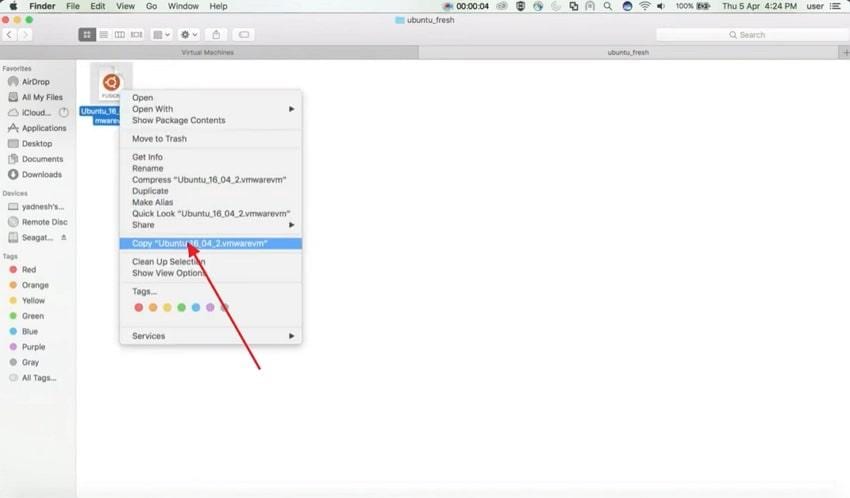 copy file in finder mac