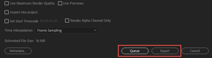 premiere pro export mp4 file