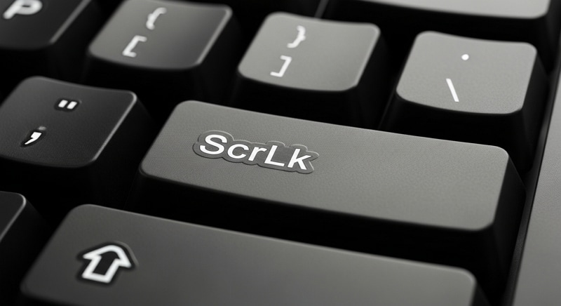 disable scroll lock via keyboard