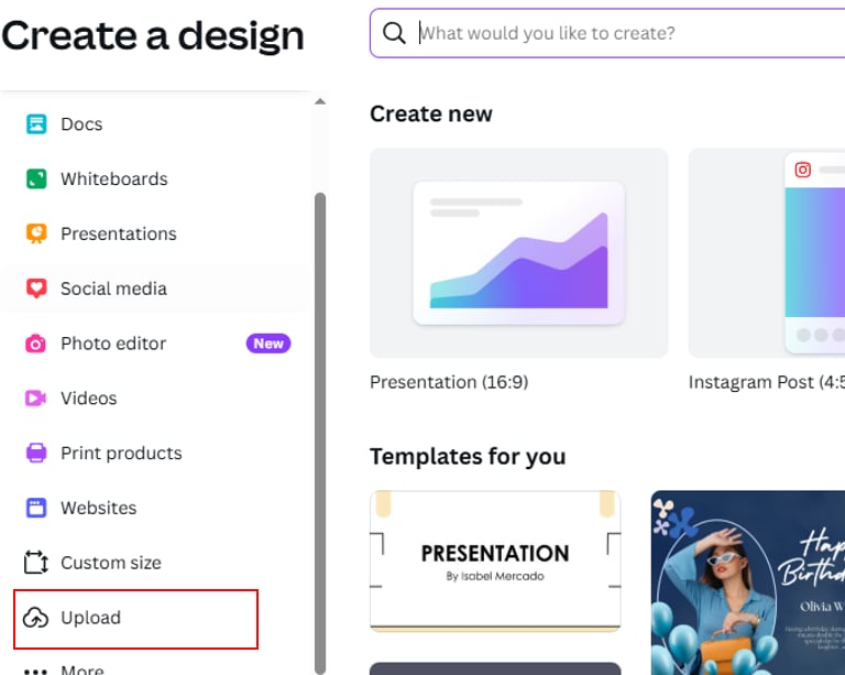 canva upload file