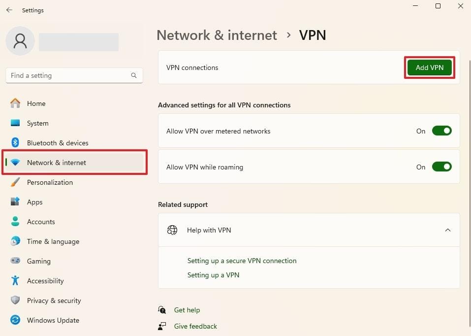 continue to add vpn