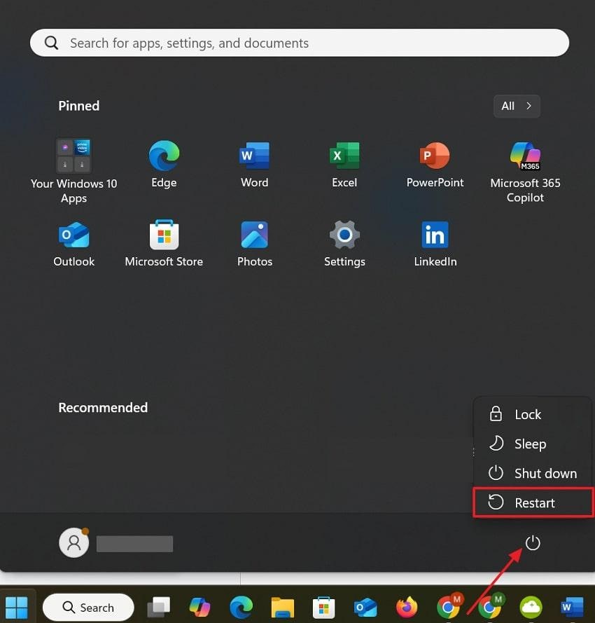 restart pc