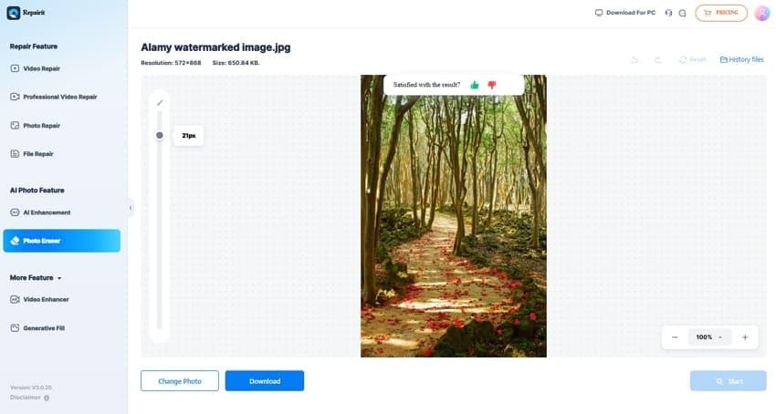 download clean image