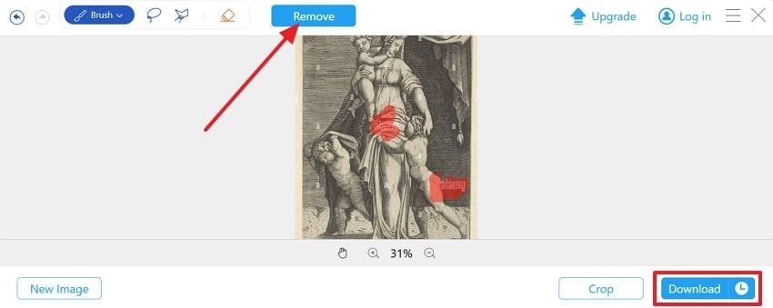 click remove and download button