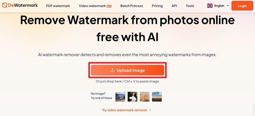 add image to dewatermark