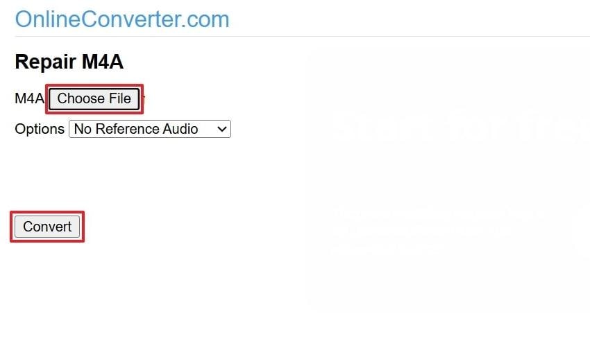 choose file and click convert