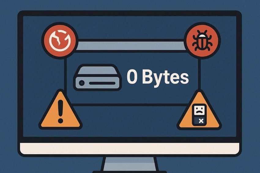reasons behind 0 byte error