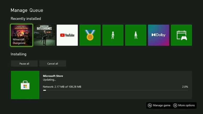 cancel and redownload app