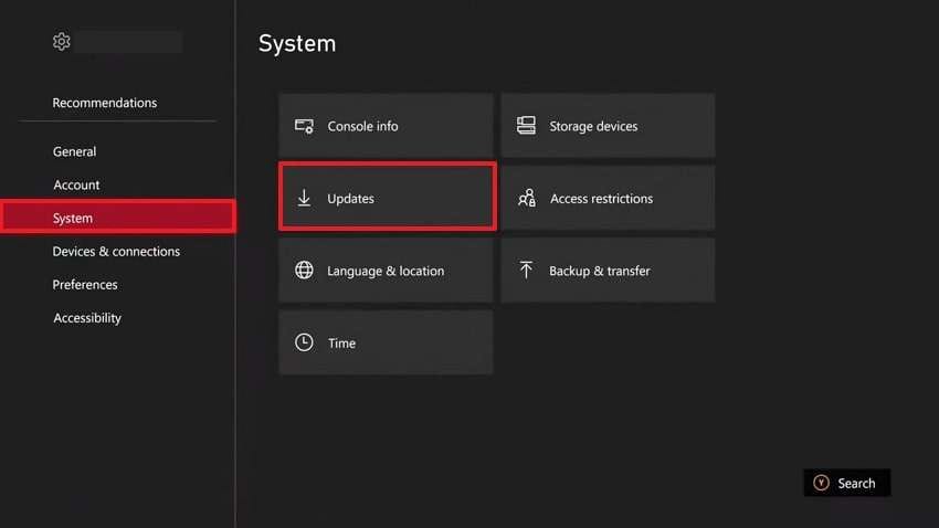 locate system updates