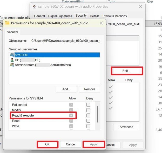 pick the ok and apply button