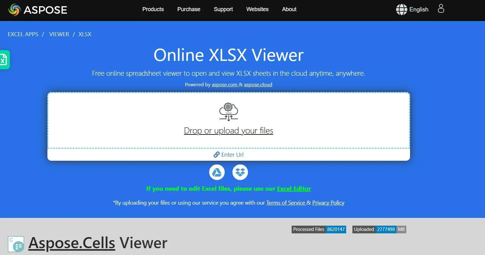 aspose xlsx file viewer online