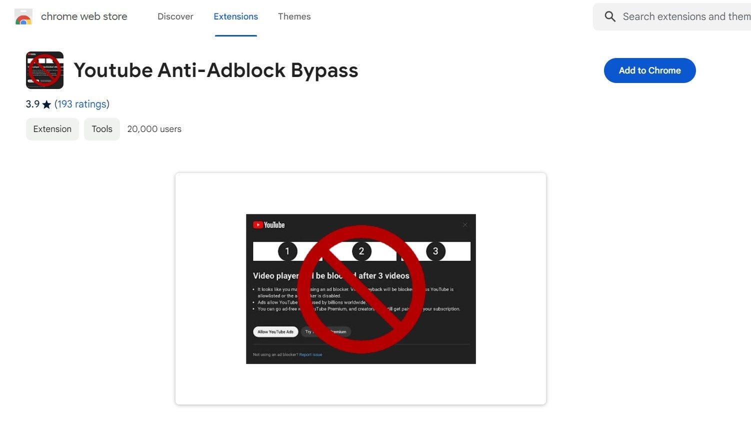 anti ad blocking bypass di YouTube