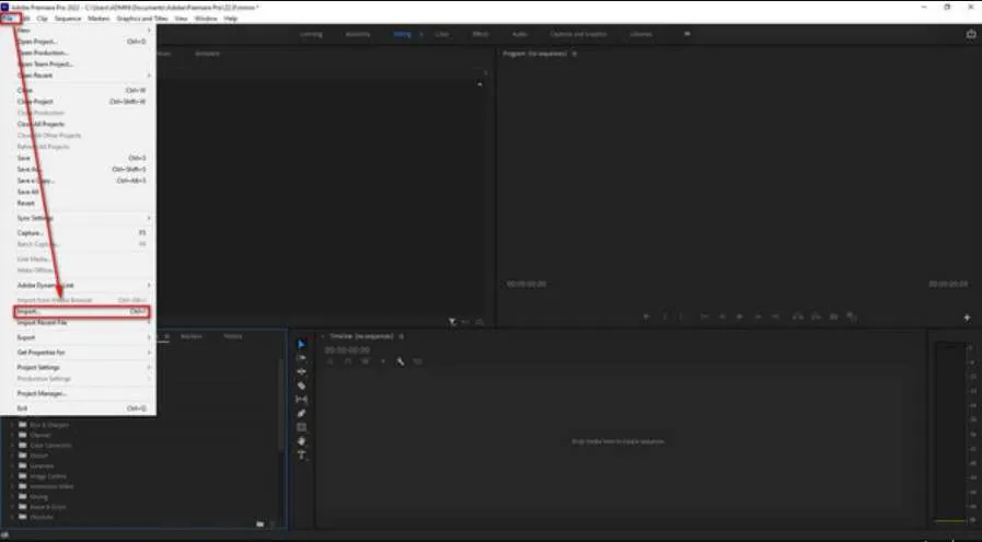 add video in premiere pro