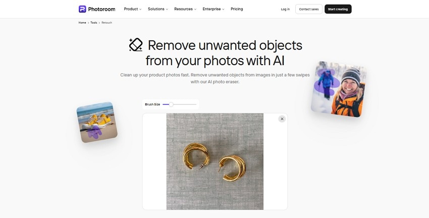 photoroom ai photo watermark remover