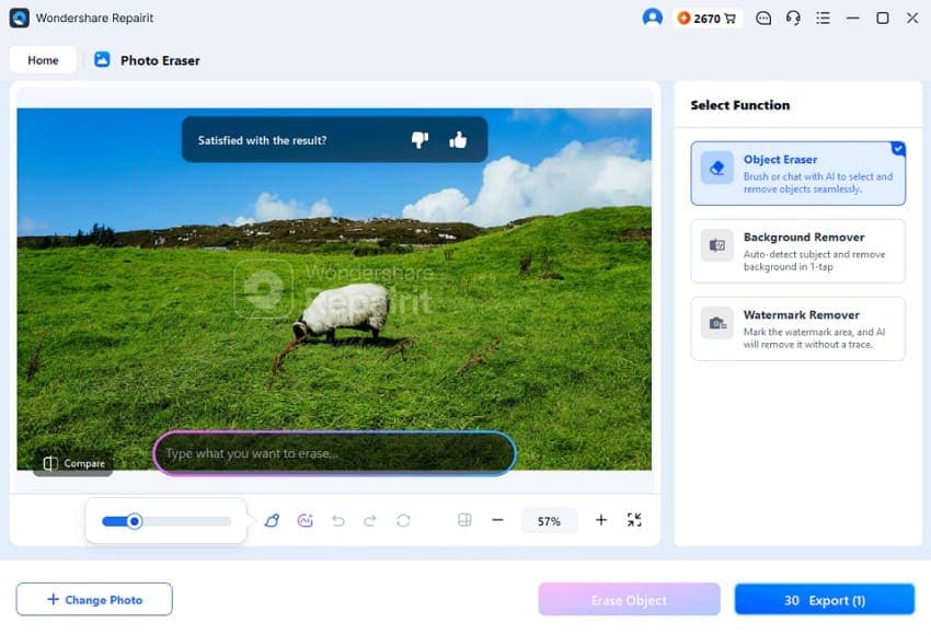 repairit ai photo watermark remover
