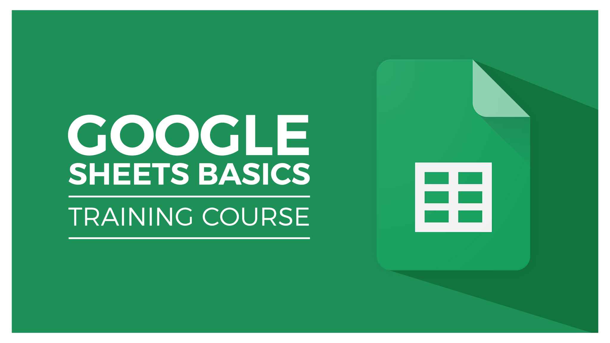 google sheets beginner course