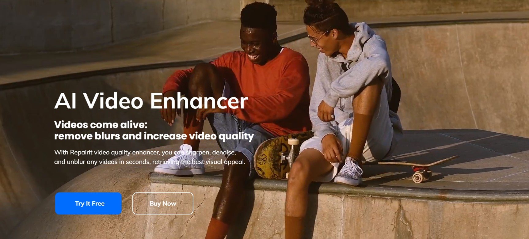 repairit ai video enhancer