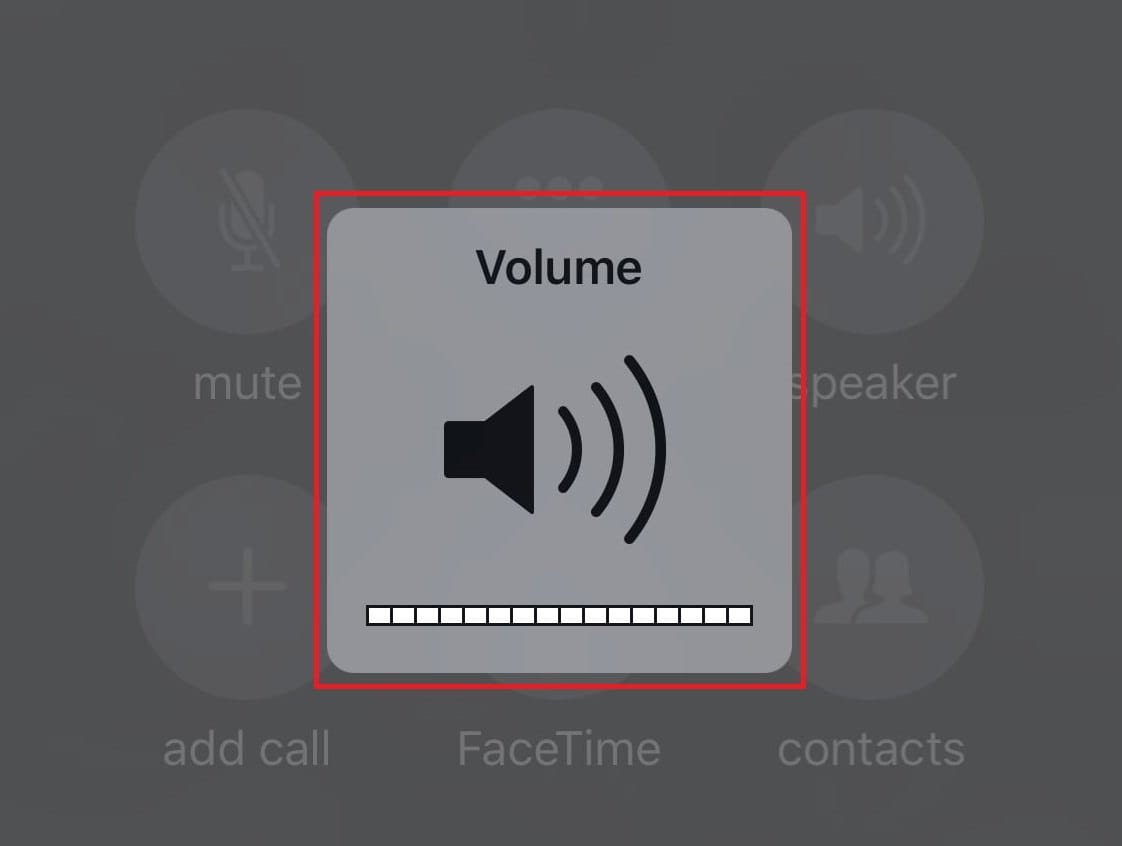 device's volume