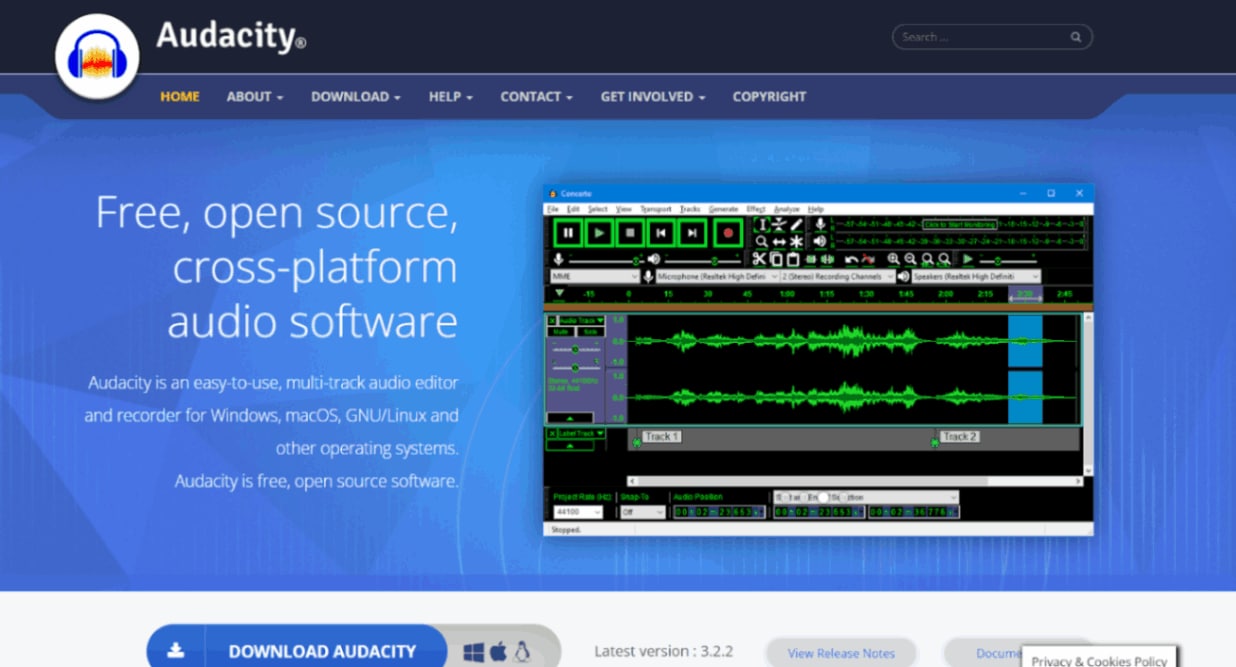 audacity mixing tool