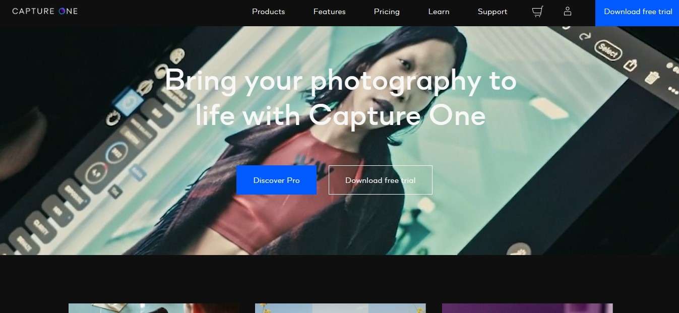 Capture one dashboard