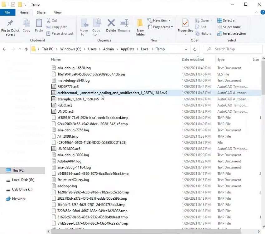 choose lost file and recover