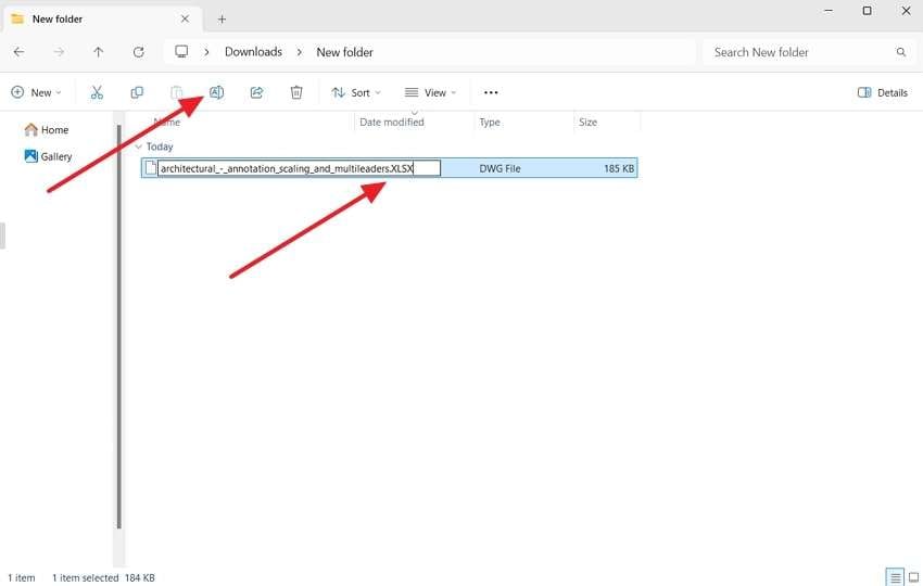 change format to xlsx