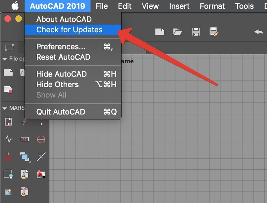 ensure using autocad updated software 