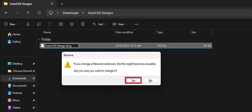 change format to dwg